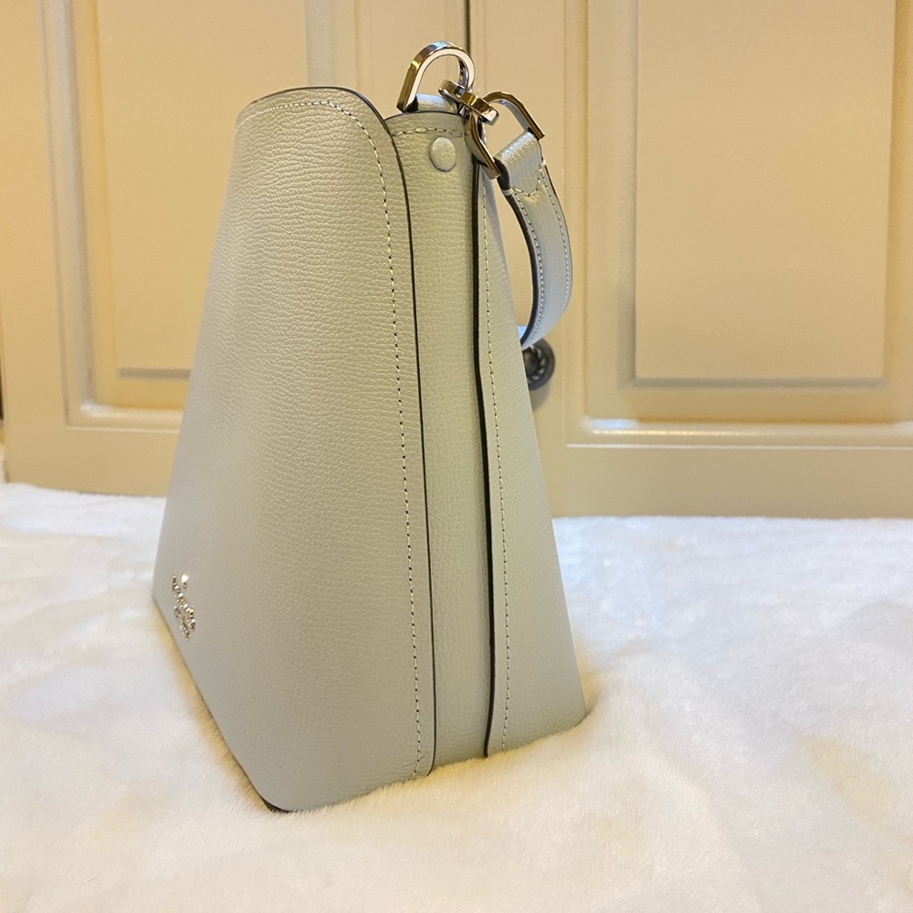 NWT! Kate Spade Small Bucket Refined Grain I Ocean Fog - Picture 3 of 9